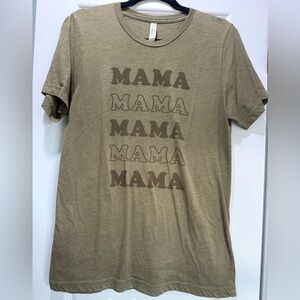 Bella Canvas Army green “Mama” shirt size medium